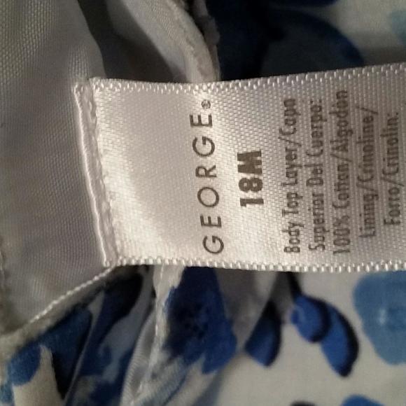 Blue and white George dress