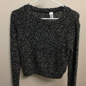 Cropped Grey Sweater