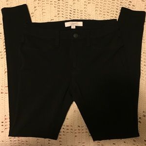 NWOT Loft Zip front leggings