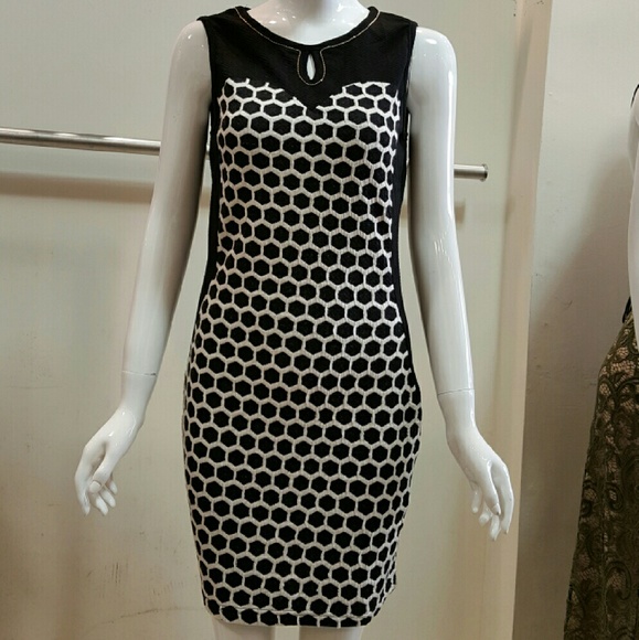 Dress strech print/solid - Picture 1 of 4