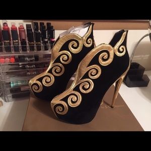 GENUINE Privileged Gold and Black Heels