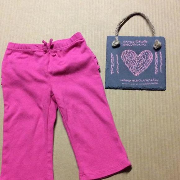 Jumping Bean pink ruffled back stretchy pant