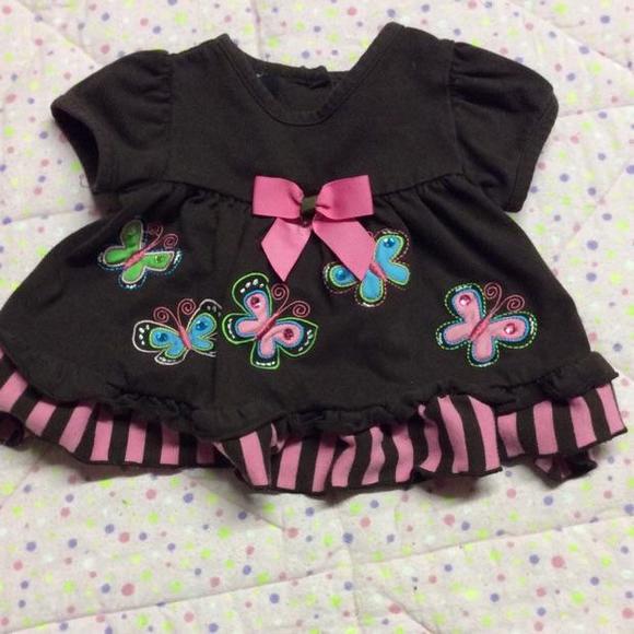 Rare Editions, 6 month butterfly tunic
