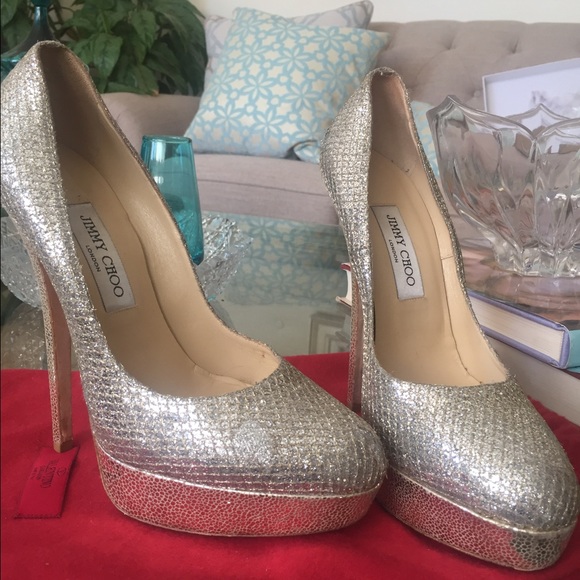 Beautiful glitter Jimmy Choo.