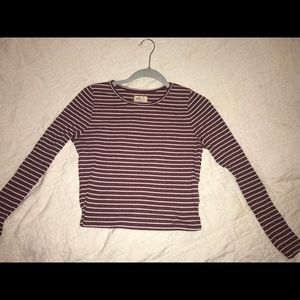 HOLLISTER CROP TOP LONG SLEEVE