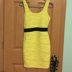 Neon yellow dress