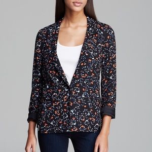 Ella Moss black floral printed blazer