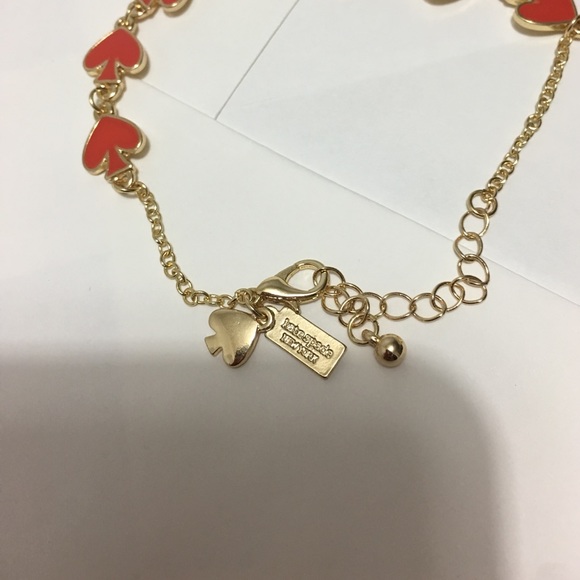Kate spade red spade bracelet new - Picture 2 of 3