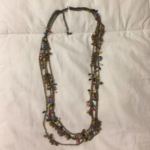 NOONDAY multi-bead and brass necklace