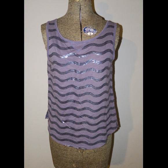 anthropologie sequin tank