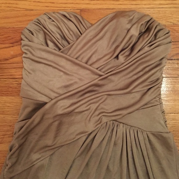 🎀HP!🎀Shiny, beige colored mini dress - Picture 2 of 4