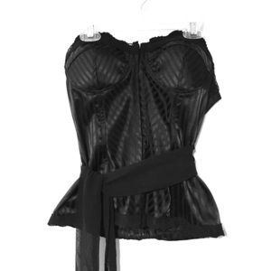Romantic Black Corset Top