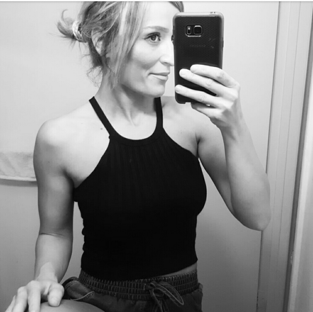 Black crop top