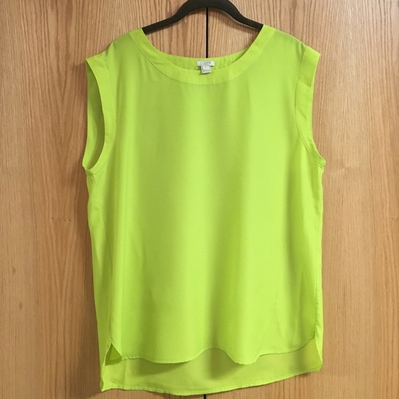 J.Crew Neon Yellow Blouse