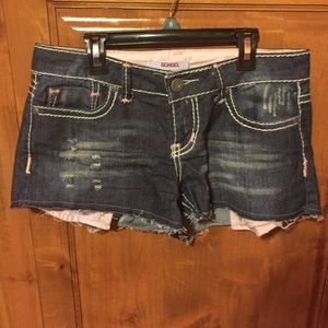 Denim shorts
