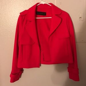 Zara basic red jacket