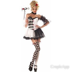 California Costumes Sexy La Belle Harlequin Small