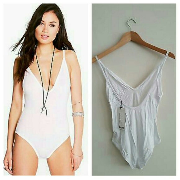 Boohoo 
Leah Basic V Neck Strappy Body