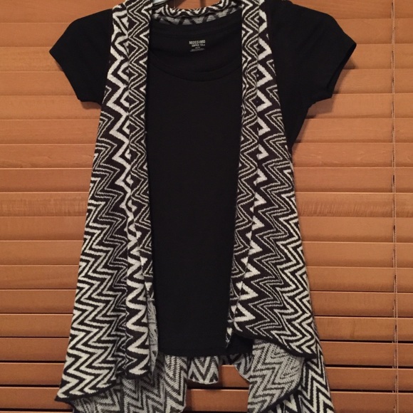 Chevron knit cardigan