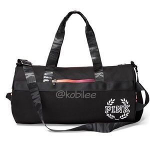 VS Pink black Gym duffle bag