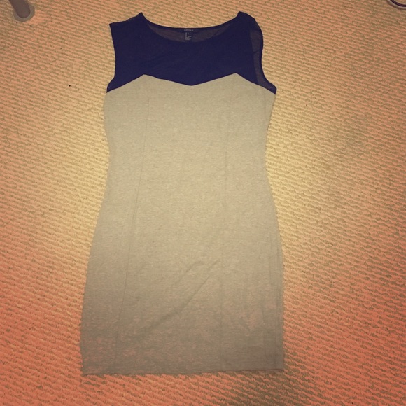 Gray and black dress , worn one time!