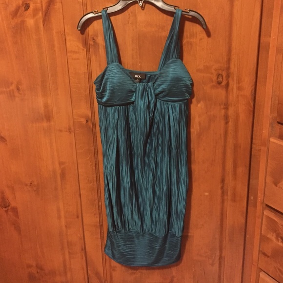 Teal mini dress