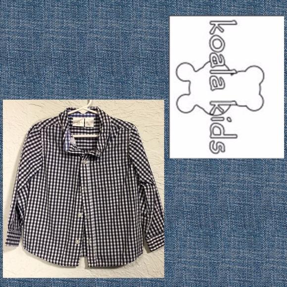 Koala Kids Plaid Button Up 4T