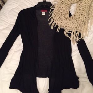 Black cardigan