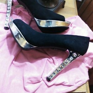 Vera Wang Crystal Heels