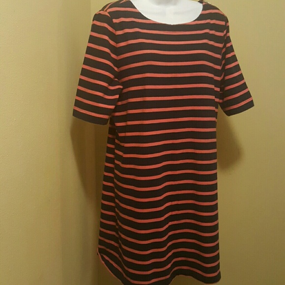 GAP coral and blue dress
