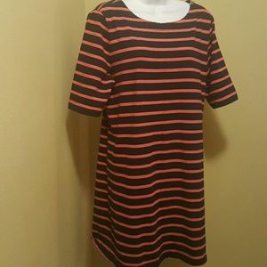 GAP coral and blue dress
