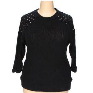 TOPSHOP Oversized Black Sweater size 4