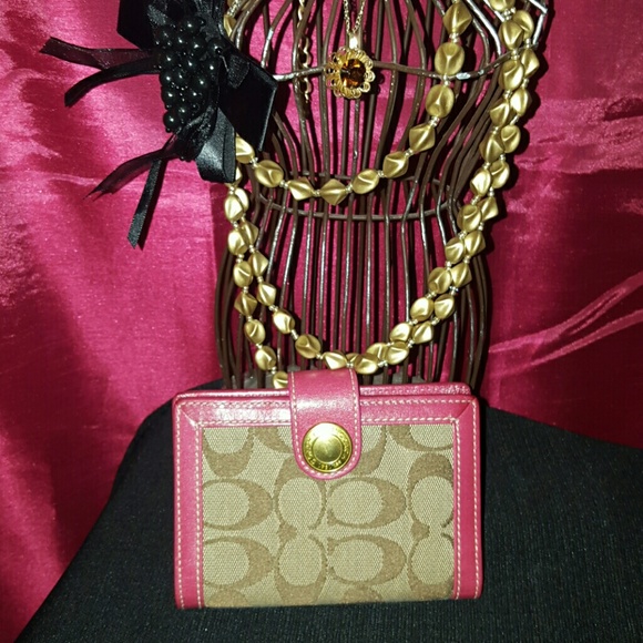 Pink Coach Wallet