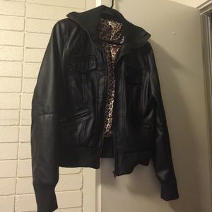 Faux leather jacket