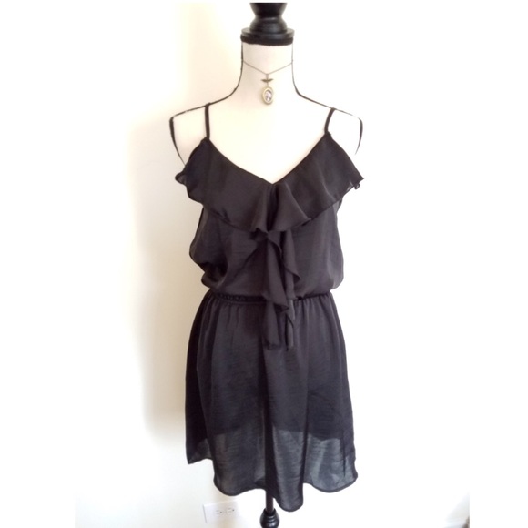 ❤BOGO Elegant black ruffle Dress