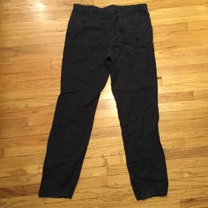 Aspesi Pants - Aspesi mens blue cuffed linen pants - sz 54/ 36x32 Aspesi Pants - Aspesi mens blue cuffed linen pants - sz 54/ 36x32