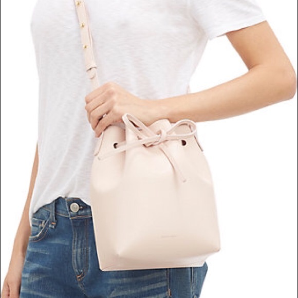 Mansur Gavriel Handbags - Mansur Gavriel Mini Bucket Bag Saffiano Leather