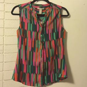 Banana Republic Sleeveless Button Up