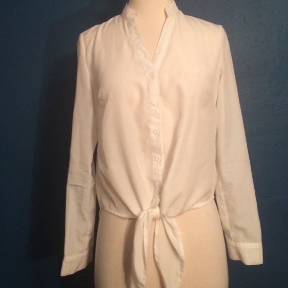 Tie Front Button Up - Picture 3 of 3