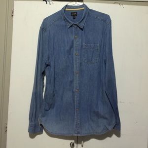 Denim button down