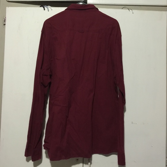 Burgundy button down - Picture 2 of 4