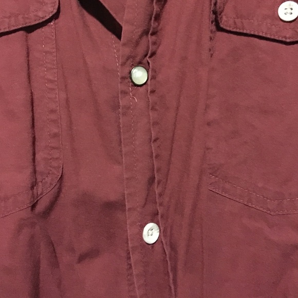 Burgundy button down - Picture 4 of 4