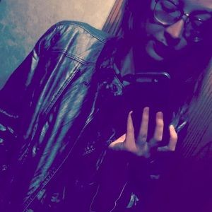 Silver pleather jacket