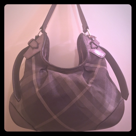 **SOLD** Burberry Shimmer Nova Check Hobo