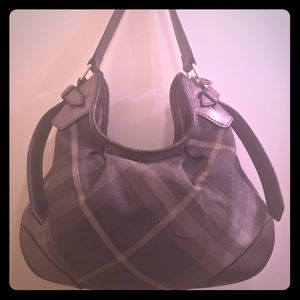 **SOLD** Burberry Shimmer Nova Check Hobo