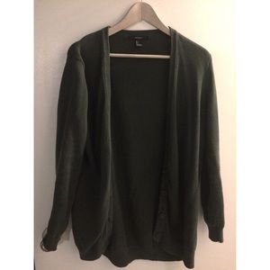 Dark hunter green cardigan