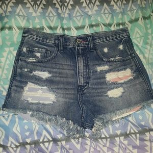 hollister high waisted shorts