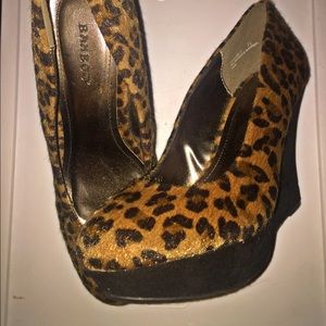 Women's Leopard Print Wedges