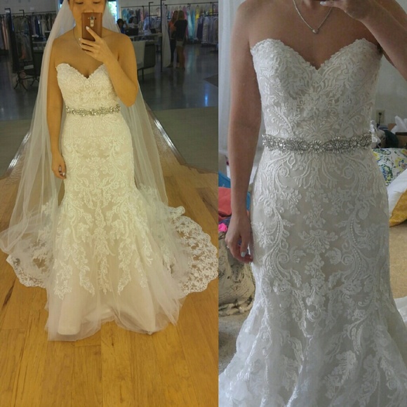 More pictures of the Maggie Sottero - Winstyn color ivory over gold wedding dres