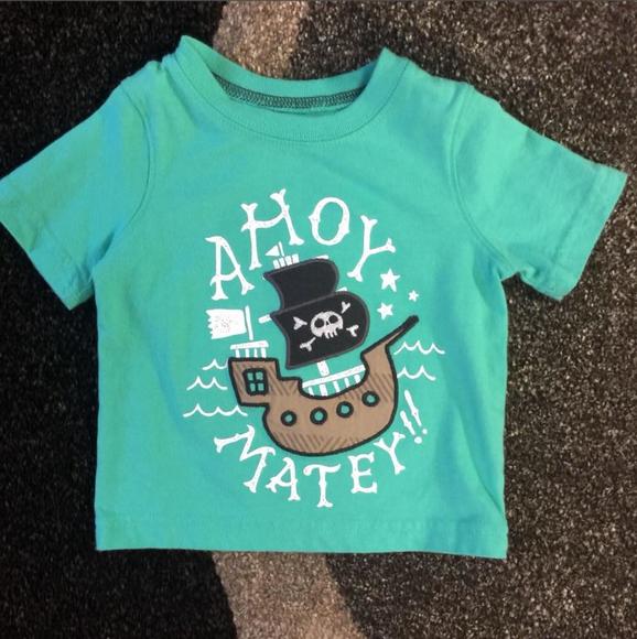 {ahoy matey} mint green shirt